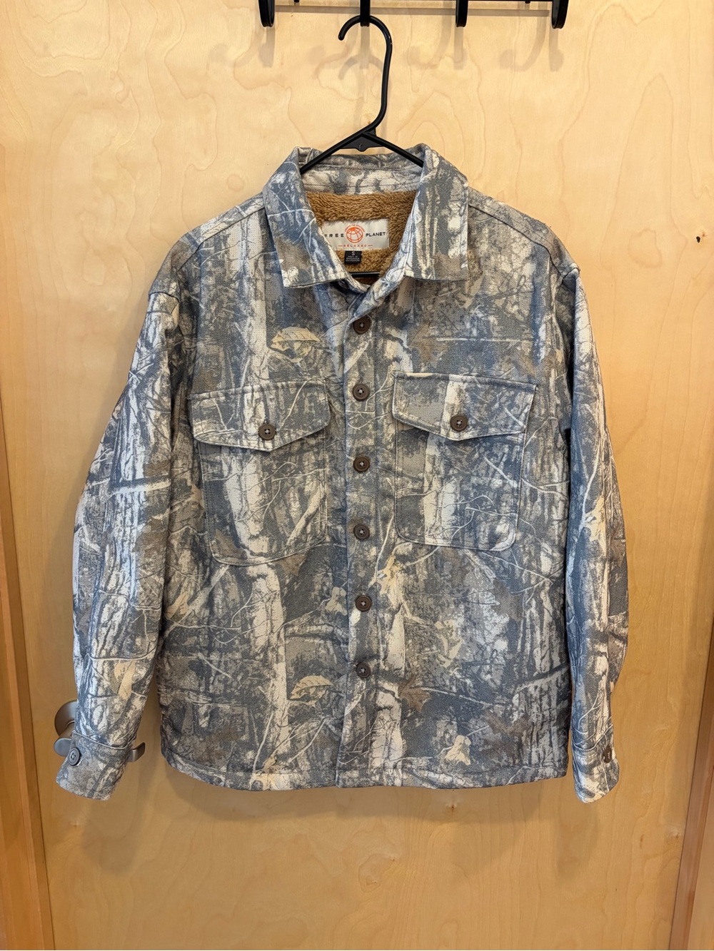 Men’s Camo Fleece Lined Jacket
